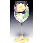 New Mommy Hand-Painted Wine Glass