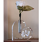 Personalized Heart Photo Vase