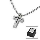 Boy's Cross Necklace in Wooden Box