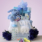 Easter Wabbit Baby Boy Gift Basket