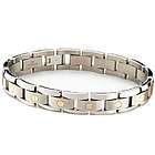 Mens Titanium Bracelet With 14k Gold Elements