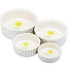 X-Small Daisy Dot Dog Bowl