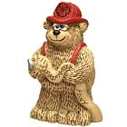 Firefighter Teddy Bear Figurine