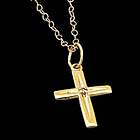 Children's 14Kt Gold Diamond Cross Necklace