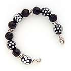 Black And White Polka Dot Bracelet Fashion Alert