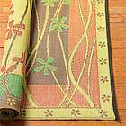 Reclaimed Plastic Oriental Rug with Flowering Vine - 4' x 6'
