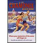 Personalized Vintage Beach Couple Bar Sign