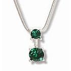Sweet Necklace with Emerald Swarovski Crystal