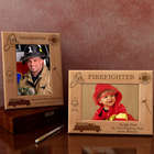 Personalized Firefighter Wooden Picture Frame