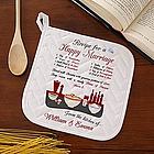 Recipe for a Happy Marriage Potholder