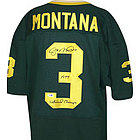 Joe Montana Autographed Custom Jersey with 1977 National Champs