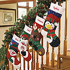 Personalized Hooked Rug Stitch Stockings