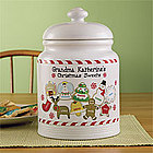 Personalized Christmas Sweets Cookie Jar