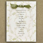 Laura Ashley Green Backer Invitation Kit