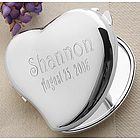 Personalized Reflections Heart Mirror Compact