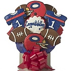 Football Cookie Congratulations Gift Bouquet of 9 Cookies