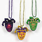 Mardi Gras Necklaces with a Light-Up Jester