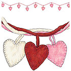Heart Garland Pink