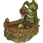 Three Frogs Tabletop Fountain