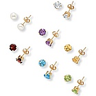 7-Pair Multi-Gem Earring Set