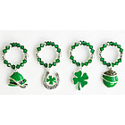 St. Patrick's Day Wine Charms