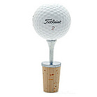 Golf Ball Wine Stopper Gift Set