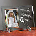 First Communion Beveled Glass Picture Frame