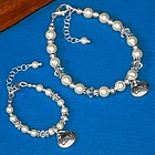 Pearl Love Mommy and Child Bracelet Set