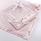 Personalized Sweet Baby Girl Blanket and Keepsake Box