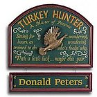 Turkey Hunter Personalized Sign