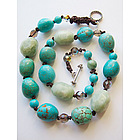 Handmade Semi-Precious Robin Egg Necklace