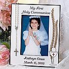 Personalized First Communion Rosary Frame