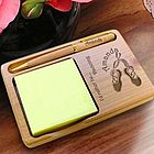 Personalized Ballet Wooden Notepad & Pen Holder