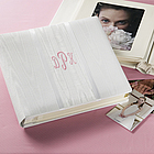 Personalized Elegant Ivory Brocade Wedding Album