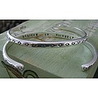 'Believe in Yourself' Sterling Bracelet