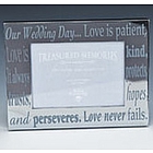 Our Wedding Day Chrome Picture Frame