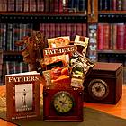 Father's Are Timeless Gift Clock Basket