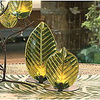 Small Tropical Leaf Tealight Holder