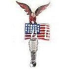American Eagle Bottle Stopper - Handblown Glass