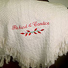 Wedding Keepsake Personalized Cotton Afghan