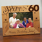 Personalized 60th Birthday Picture Frame