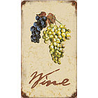 Wine Grapes Metal Sign