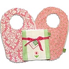 Personalized Floral Bib Gift Set