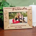 Without Friends To Share Wedding Wood Picture Frame