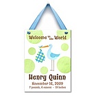 Personalized Special Delivery Boys Ceramic Birth Wall Tile