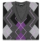 Men's Argyle Wool and Cashmere Sweater