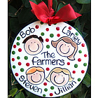 Family Faces Personalized Ornament