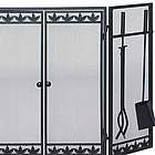 Wrought Iron Fireplace Screen