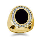 1.00 ctw Men's Diamond Ring in 14K Yellow Gold