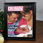 Personalized Baby Magazine Cover Frame